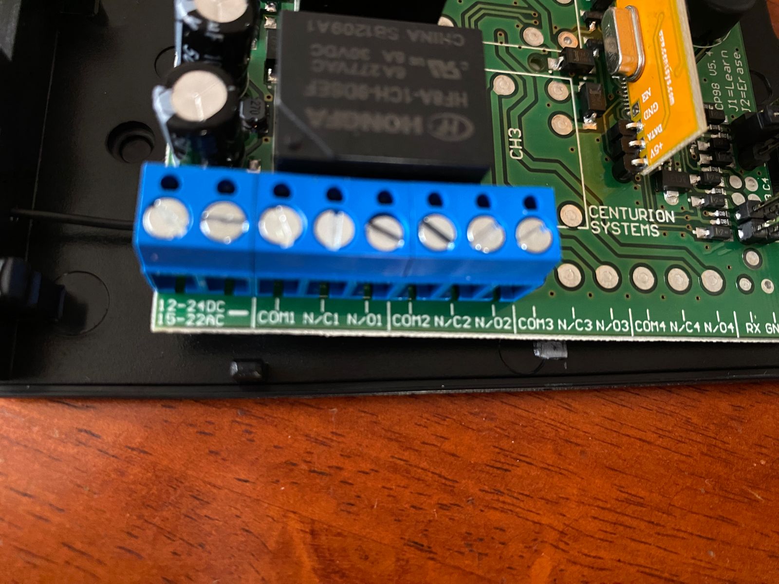 conexion de receptora de frecuencia centurion nova helix