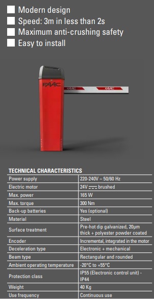 barrera automatica faac 614 - Imagen 5