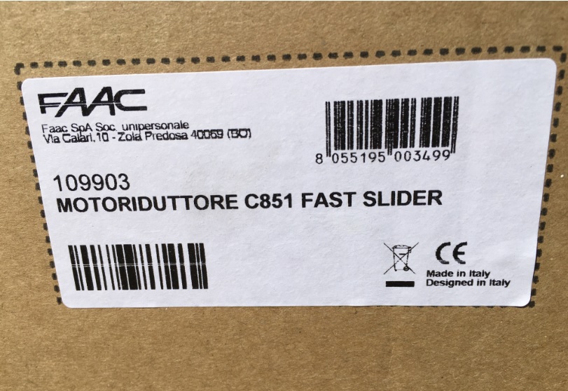 Motor corredera FAAC C851 - Imagen 5