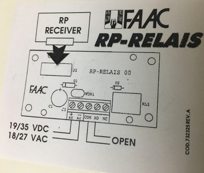 modulo rele FAAC - Imagen 2